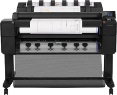 Плоттер HP Designjet T2500 CR359A PS eMFP (2 года гарантии) (36"/914mm, 6colors, 128Gb (вирт), HDD 320Gb, установка двух рулонов с авто переключением, лоток-накопитель, корзина, стенд, PostScript/PCL3/HP-GL/2, USB/LAN)