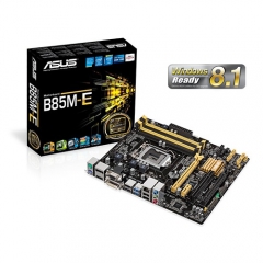 Материнская плата Asus B85M-E Soc-1150 iB85 DDR3 mATX AC`97 8ch GbLAN SATA3 VGA+DVI+HDMI+DP
