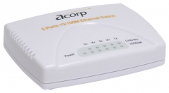 Коммутатор Acorp HU5DP 10/100 Mbps 8-port Plastic case