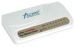 Коммутатор Acorp HU8DP 10/100 Mbps 8-port Plastic case