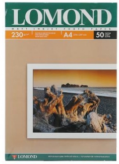 Фотобумага LOMOND А4 50л 230г/кв.м матовая