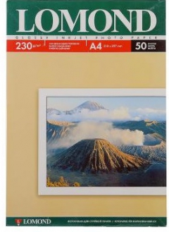 Фотобумага LOMOND А4 50л 230г/кв.м глянцевая