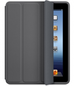 Apple iPad Smart Case - Polyurethane - Dark Gray