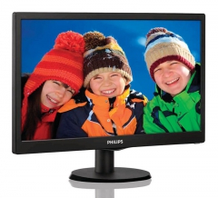 Монитор Philips 18.5" 193V5LSB2 (10/62) Glossy-Black TN LED 5ms 16:9 10M:1 200cd