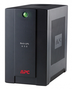 Источник бесперебойного питания APC Back-UPS BC650I-RSX 360Вт 650ВА черный