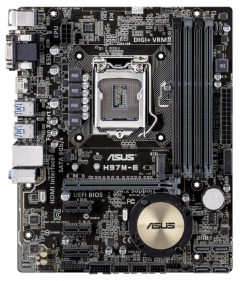 Материнская плата Asus H97M-E Soc-1150 iH97 DDR3 mATX AC`97 8ch GbLAN SATA3 RAID VGA+DVI+HDMI