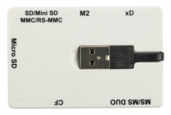 Устройство чтения карт памяти Acorp CREP18-W USB2.0 SDHC/CF/XD/MS/TF/M2 (All-in-1) внешнее белое