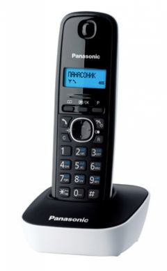 Р/Телефон Dect Panasonic KX-TG1611RUW белый/черный