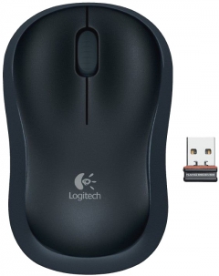 Мышь Logitech M175 черный оптическая (1000dpi) беспроводная USB (2but)