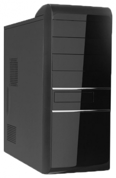 Корпус Foxconn TSAA-059 черный/серебристый 450W ATX 2x80mm 2x92mm 2x120mm 2xUSB2.0 audio AD